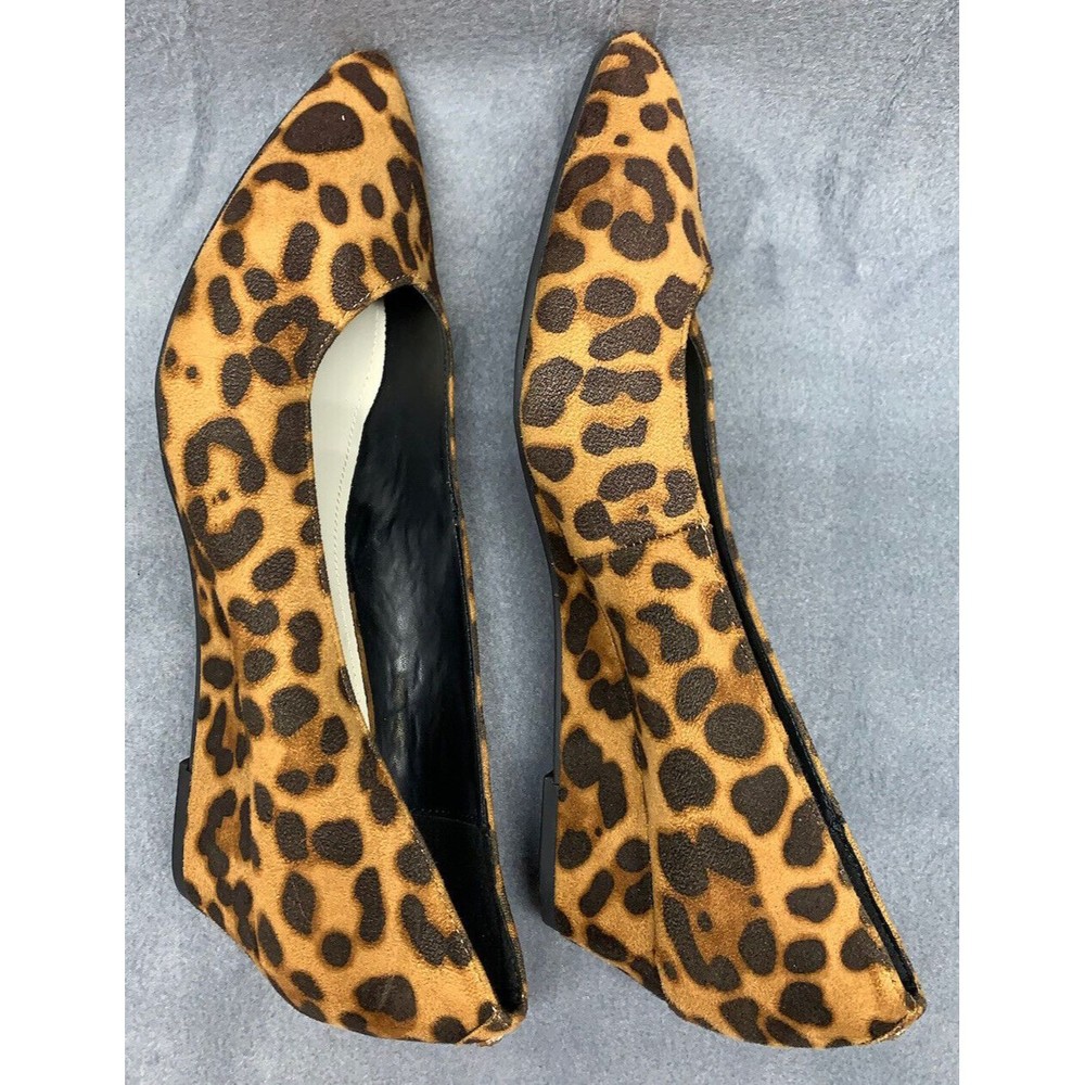 NWOT Anne Klein Iflex Akerika Wedge Shoes Women’s Size 8.5 Cheetah Print - Picture 11 of 14